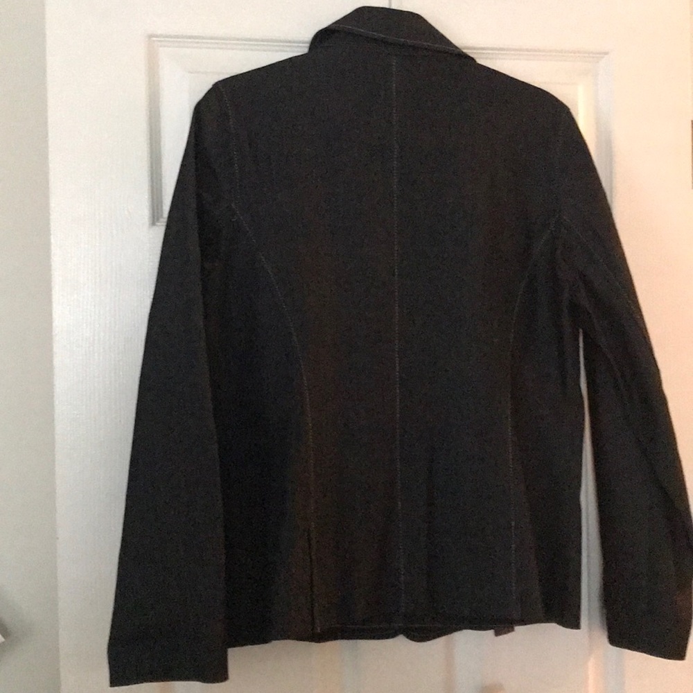 Randolph Duke Black Denim Pantsuit - Picture 2 of 4